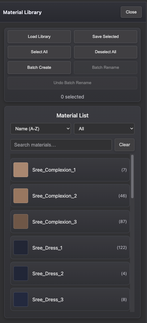 Material Library in Ultimate Material Manager